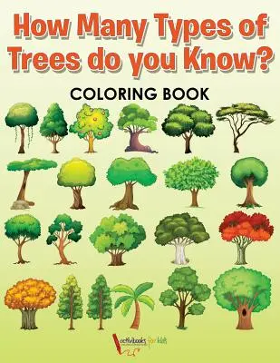 Câte tipuri de copaci cunoști? Carte de colorat - How Many Types of Trees do you Know? Coloring Book