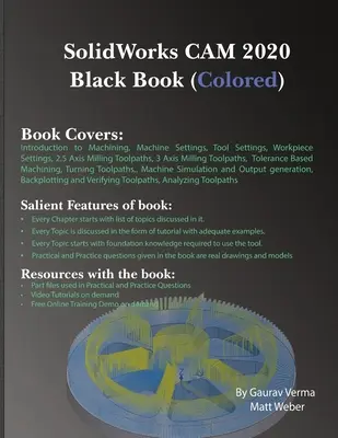 SolidWorks CAM 2020 Carte neagră (colorată) - SolidWorks CAM 2020 Black Book (Colored)