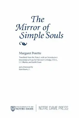Oglinda sufletelor simple (The Mirror of Simple Souls) - The Mirror of Simple Souls