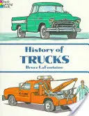 Istoria camioanelor Carte de colorat - History of Trucks Coloring Book