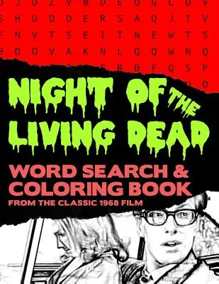 Noaptea morților vii: Zombie Horror Movie Word Search Finder Puzzle and Grayscale Coloring Pages Activity Book Large Print Size Black White - Night of the Living Dead: Zombie Horror Movie Word Search Finder Puzzle And Grayscale Coloring Pages Activity Book Large Print Size Black White