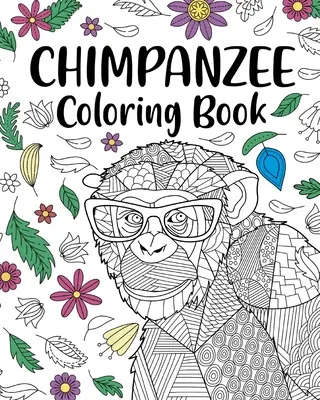 Carte de colorat cu cimpanzei - Chimpanzee Coloring Book