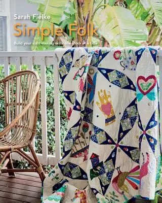 Model simplu de cuvertură Folk cu instrucțiuni video - Simple Folk Quilt Pattern with instructional videos
