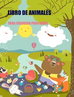 Carte de Animale De Colorat Pentru Copii - Libro de Animales Para Colorear Para Nios