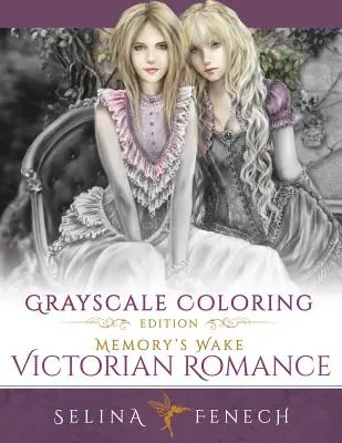 Memory's Wake Victorian Romance - Ediție de colorat la scară de gri - Memory's Wake Victorian Romance - Grayscale Coloring Edition
