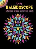 Carte de colorat din vitralii cu caleidoscop ușor - Easy Kaleidoscope Stained Glass Coloring Book