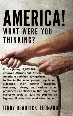America! La Ce Te Gândeai? Emanciparea a 3 953 761 de africani și afro-americani înrobiți și apoi lăsarea lor să trăiască în același pop general - America! What Were You Thinking?: Emancipating 3,953,761 enslaved Africans and African Americans and then leaving them to live in the same general pop