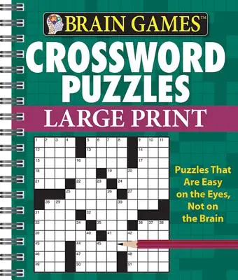 Brain Games - Cuvinte încrucișate - Tipar mare (verde) - Brain Games - Crossword Puzzles - Large Print (Green)