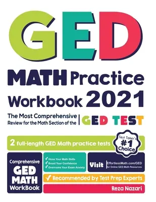 Caiet de exerciții GED Math: Cea mai cuprinzătoare revizuire pentru secțiunea de matematică a testului GED - GED Math Practice Workbook: The Most Comprehensive Review for the Math Section of the GED Test