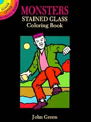 Cartea de colorat Monsters Stained Glass - Monsters Stained Glass Coloring Book
