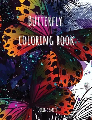 Carte de colorat pentru adulți - Floare cu fluturi - Adult coloring book - Flower with butterflies