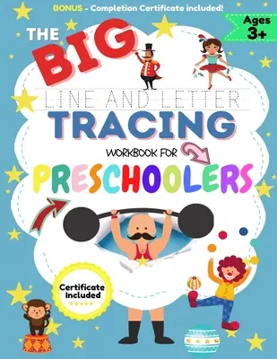 The BIG Line and Letter Tracing Workbook For Preschoolers: O carte de lucru pentru copii pentru a practica controlul stiloului, trasarea liniilor, formele alfabetului, structura cuvintelor - The BIG Line and Letter Tracing Workbook For Preschoolers: A Workbook Kids to Practice Pen Control, Line Tracing, Shapes the Alphabet, Word Structure
