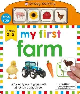 My First Play and Learn: Ferma: O carte distractivă de învățare timpurie cu 28 de piese de joacă reutilizabile - My First Play and Learn: Farm: A Fun Early Learning Book with 28 Reusable Play Pieces
