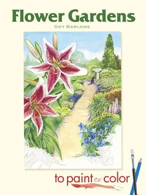 Grădini de flori de pictat sau colorat - Flower Gardens to Paint or Color