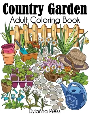 Carte de colorat pentru adulți Country Garden - Country Garden Adult Coloring Book