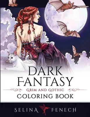 Carte de colorat cu fantezie întunecată - Dark Fantasy Coloring Book