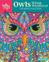 Colecția de colorat Hello Angel Bufnițe sălbatice și capricioase - Hello Angel Owls Wild & Whimsical Coloring Collection