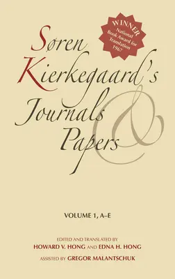 Jurnalele și documentele lui Sren Kierkegaard, volumul 1: A-E - Sren Kierkegaard's Journals and Papers, Volume 1: A-E