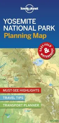 Lonely Planet Yosemite National Park Hartă de planificare 1 - Lonely Planet Yosemite National Park Planning Map 1