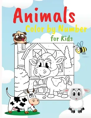 Animale de colorat după numere: Carte de activități educative pentru copii, Pagini de colorat ușor perfecte pentru copii - Animals Color by Numbers: Educational Activity Book for Kids, Easy Coloring Pages Perfect for Kids