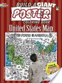 Build a Giant Poster Coloring Book -- Harta Statelor Unite - Build a Giant Poster Coloring Book -- United States Map