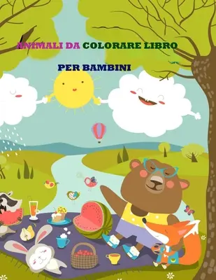 Animali da colorare carte pentru copii - Animali da colorare libro per bambini