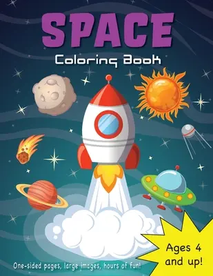 Cartea de colorat Spațiu pentru copii de 4-8 ani! - Space Coloring Book for Kids Ages 4-8!