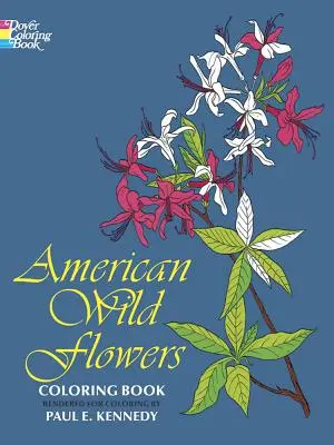 Carte de colorat cu flori sălbatice americane - American Wild Flowers Coloring Book