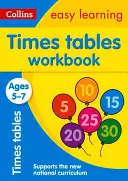 Collins Easy Learning Age 5-7 -- Carte de lucru cu tabele de timp Ages 5-7: Ediție nouă - Collins Easy Learning Age 5-7 -- Times Tables Workbook Ages 5-7: New Edition