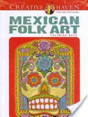 Carte de colorat Creative Haven Mexican Folk Art - Creative Haven Mexican Folk Art Coloring Book