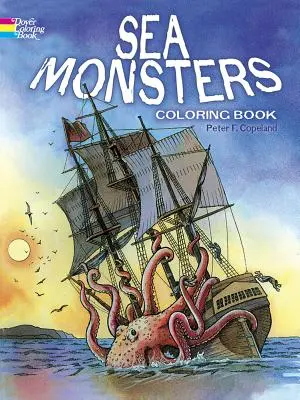 Cartea de colorat Monștri de mare - Sea Monsters Coloring Book