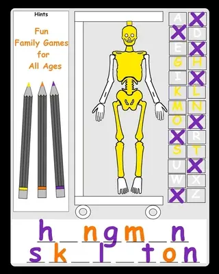 Jocuri de familie distractive pentru toate vârstele: Hangman Alternative O carte de jocuri de familie cu creion și hârtie pentru copii și adulți Jocuri distractive simple pentru frați Ușor rapid pentru copil - Fun Family Games for All Ages: Hangman Alternative A pen and paper family game book for kids and adults Simple fun sibling games Easy quick for child