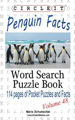 Circle It, Informații despre pinguini, Căutare în cuvinte, Carte puzzle - Circle It, Penguin Facts, Word Search, Puzzle Book