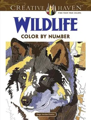 Creative Haven Wildlife Color by Number Carte de colorat - Creative Haven Wildlife Color by Number Coloring Book