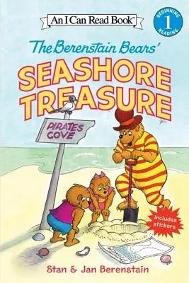 Comoara de pe malul mării a urșilor Berenstain [cu autocolante] - The Berenstain Bears' Seashore Treasure [With Stickers]