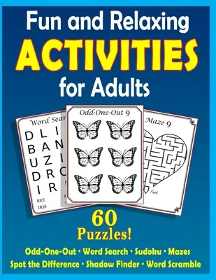 Activități distractive și relaxante pentru adulți: Puzzle-uri pentru persoanele cu demență [Tipar mare] - Fun and Relaxing Activities for Adults: Puzzles for People with Dementia [Large-Print]