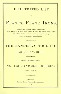 Catalog Sandusky Tool Co. 1877 - Sandusky Tool Co. 1877 Catalog