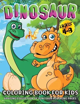 Dinosaur Carte de colorat: Carte de colorat cu dinozauri uriași pentru copii de 4-8 ani, carte de colorat cu dinozauri pentru băieți și fete pentru copii - Dinosaur Coloring Book: Giant Dinosaur Coloring Book For Kids Ages 4-8, Boys And Girls Dino Coloring Book For Children