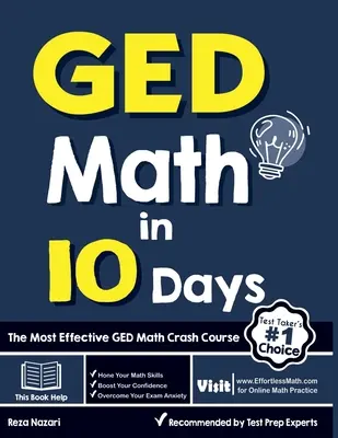 GED Math în 10 zile: Cel mai eficient curs rapid de matematică GED - GED Math in 10 Days: The Most Effective GED Math Crash Course