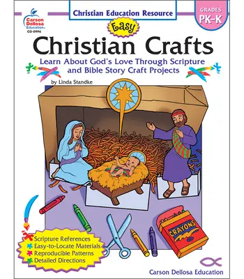 Meșteșuguri creștine ușoare: Grades Pk-K - Easy Christian Crafts: Grades Pk-K