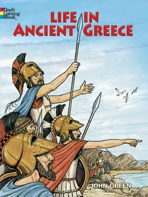 Viața în Grecia antică Carte de colorat - Life in Ancient Greece Coloring Book