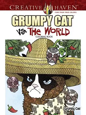 Creative Haven Grumpy Cat vs. Cartea de colorat a lumii - Creative Haven Grumpy Cat vs. the World Coloring Book