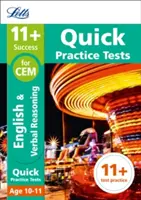 Letts 11+ Success - 11+ Verbal Reasoning Quick Practice Tests: Pentru testele Cem: Vârsta 10-11 - Letts 11+ Success - 11+ Verbal Reasoning Quick Practice Tests: For the Cem Tests: Age 10-11