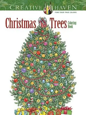 Carte de colorat Creative Haven Christmas Trees - Creative Haven Christmas Trees Coloring Book