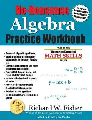 Caiet de exerciții practice de algebră No-Nonsense - No-Nonsense Algebra Practice Workbook