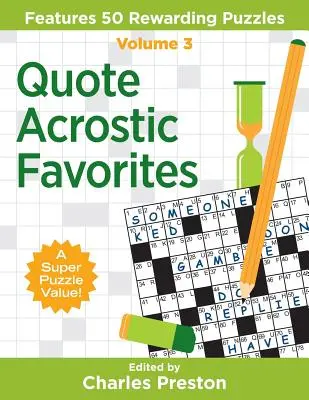 Quote Acrostic Favorites: Caracteristici 50 Rewarding Puzzles - Quote Acrostic Favorites: Features 50 Rewarding Puzzles