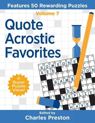 Quote Acrostic Favorites: Caracteristici 50 Rewarding Puzzles - Quote Acrostic Favorites: Features 50 Rewarding Puzzles