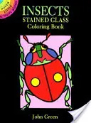 Insecte Vitralii Carte de colorat - Insects Stained Glass Coloring Book