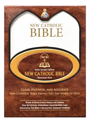 Noua Biblie Catolică--Medium Print (Alb) - New Catholic Bible--Medium Print (White)