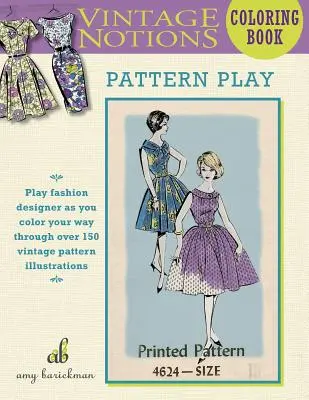 Vintage Notions Carte de colorat: Pattern Play - Vintage Notions Coloring Book: Pattern Play